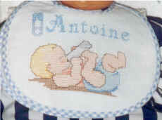 bavoir bébé d'Antoine