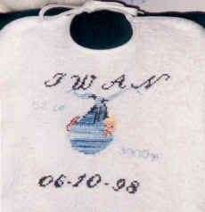 bavoir du petit Iwan