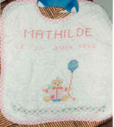 bavoir de Mathilde