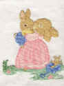 le lapin que j'ai brod 
