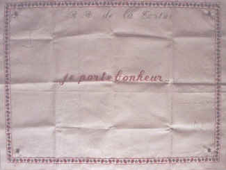 toile brode par Fred