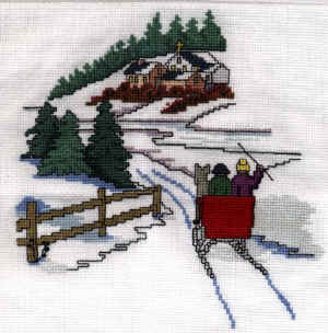 L'hiver brod par Ginette